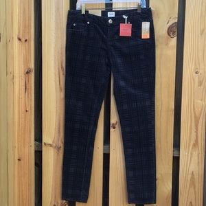 NWT Patterned Skinny Corduroy Jean's Mossimo "'Size 9/ Fit 6'